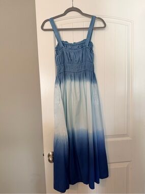 J. Crew Ombre Blue Maxi Sundress